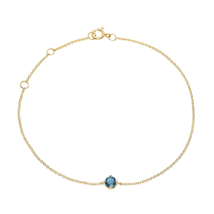 10-karat Iris bracelet with London Blue Topaz