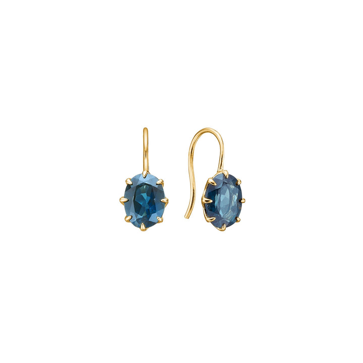 10-karat Stella earrings with London Blue Topaz