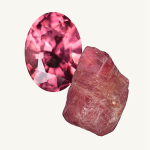 pink spinel gemstones and jewellery are traditionally gifted on 22nd wedding anniversaries