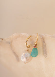 10-Karat Drop charm with Amazonite