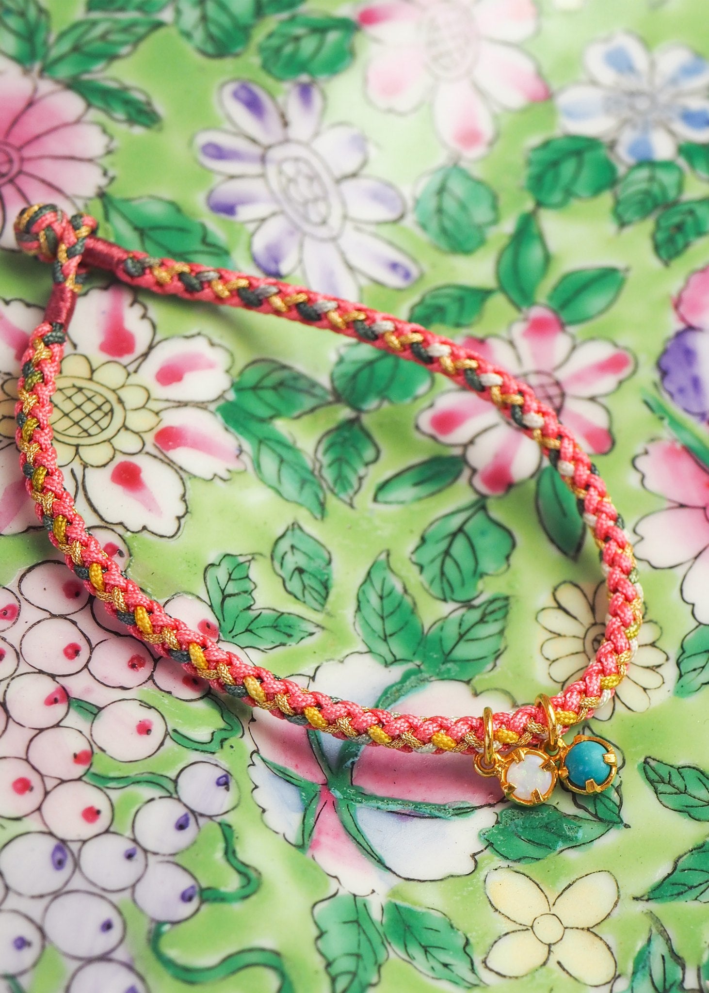 Braid bracelet - Autumn Leaves