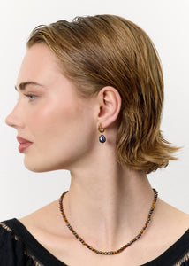Marisa earrings with Peacock Pearl - gold plated