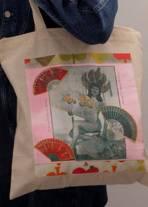 Tote bag in cotton