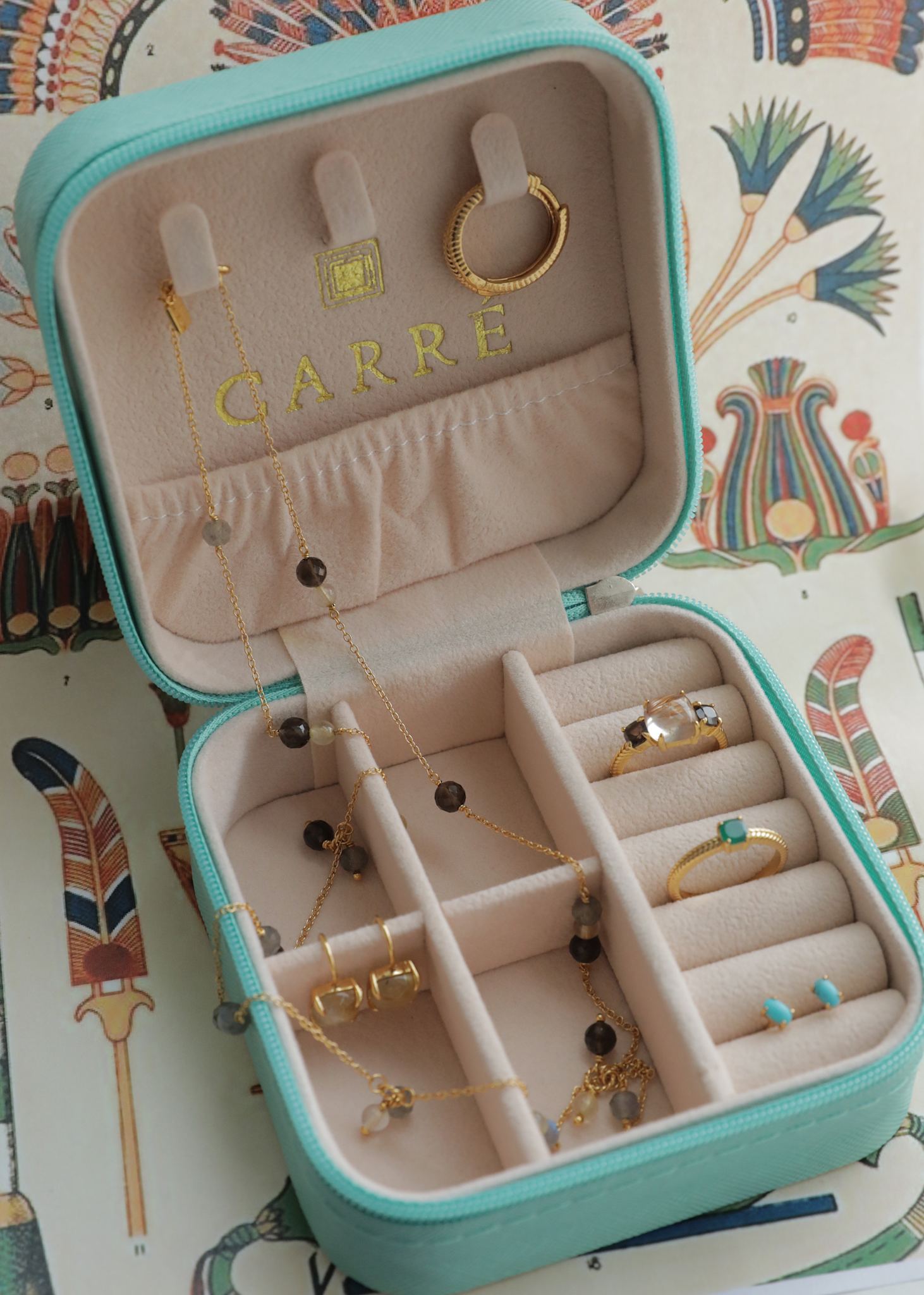 Turquoise jewellery box