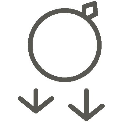 a ring falling emoji