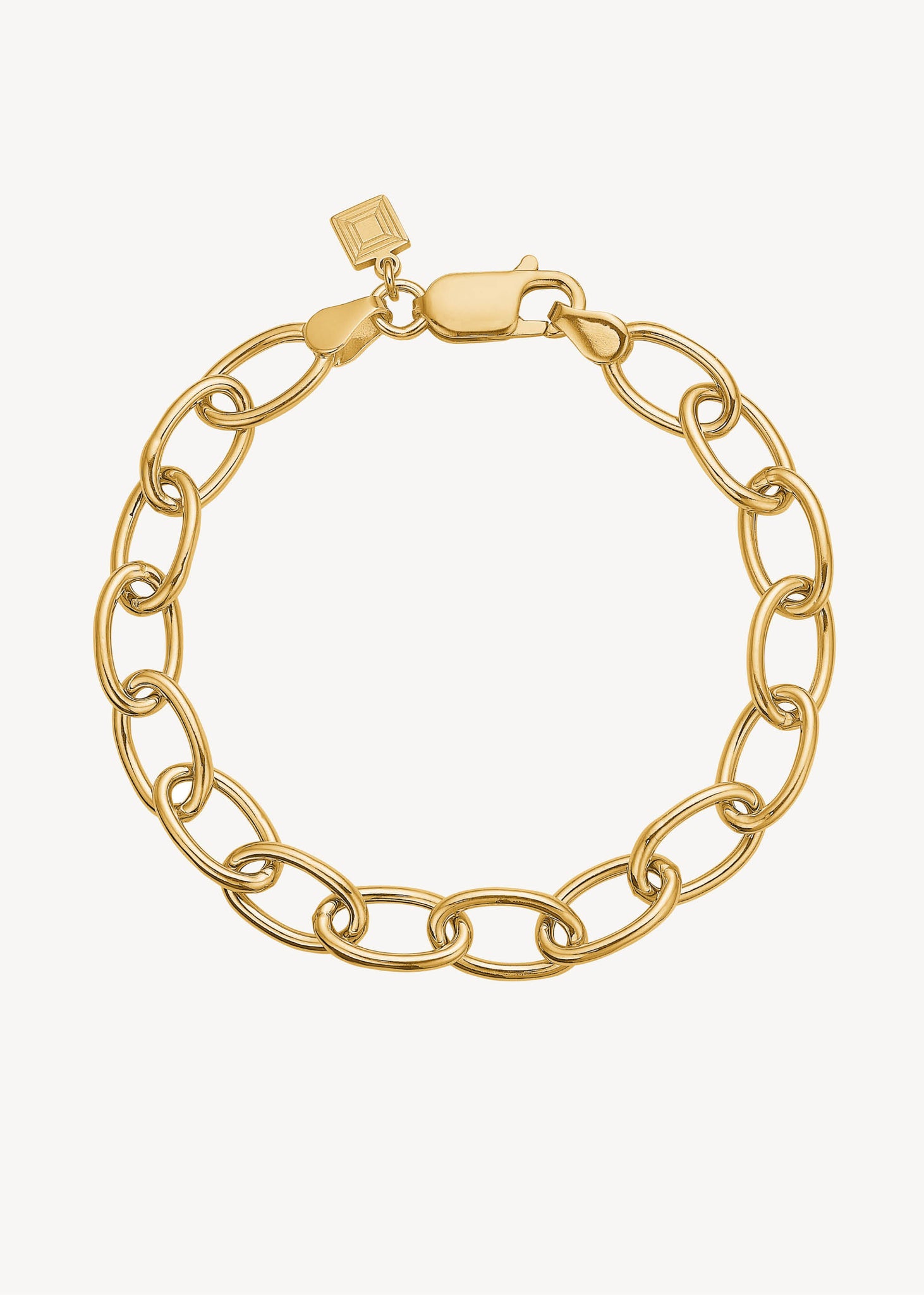 Link bracelet 17cm - gold plated