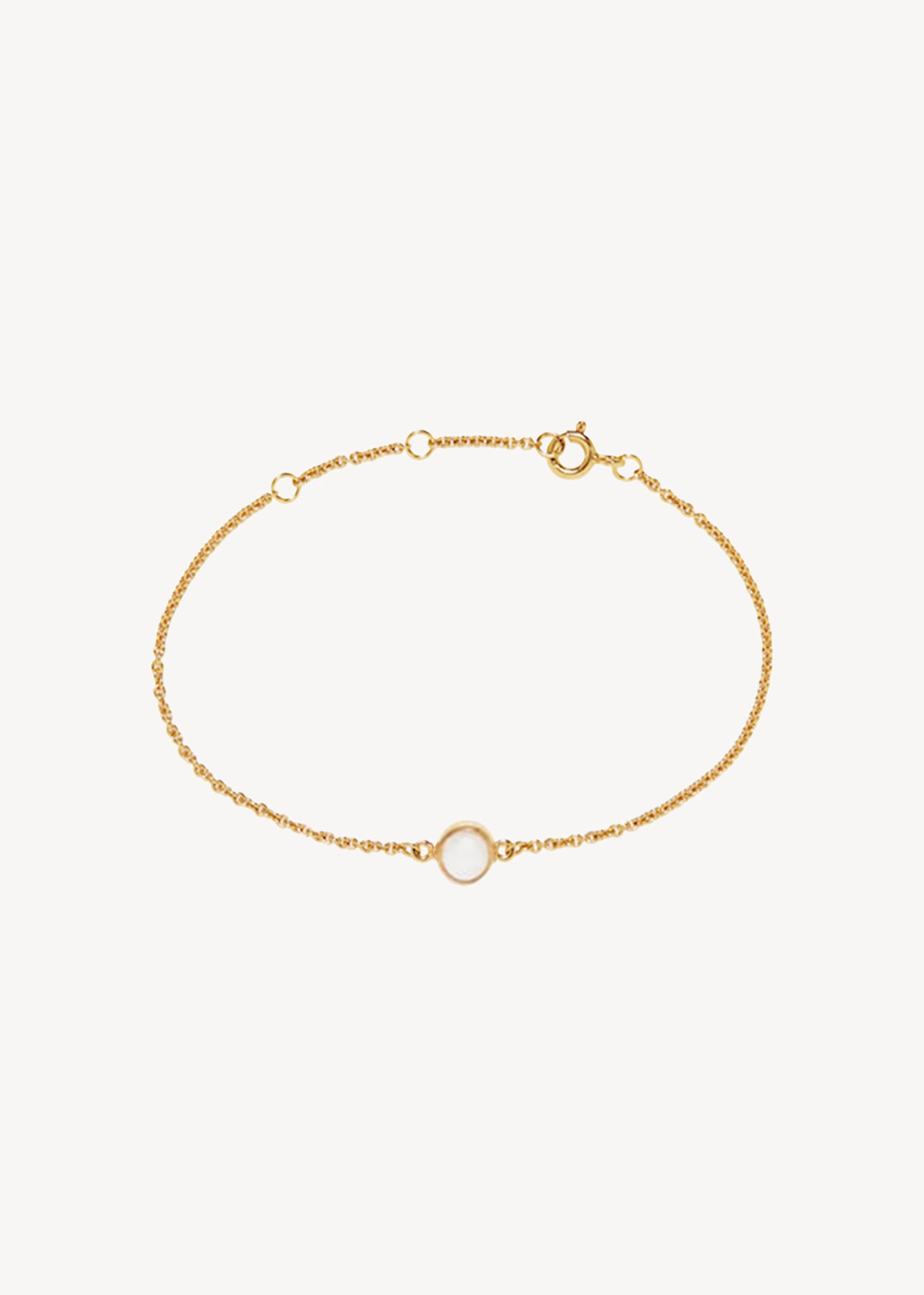 Archive bracelet with Pearl - gold plated
