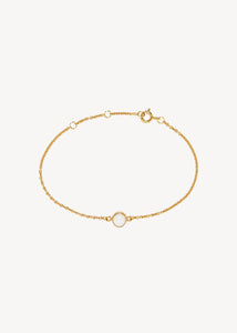 Archive bracelet with Pearl - gold plated