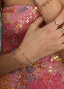 Wave bracelet - gold plated