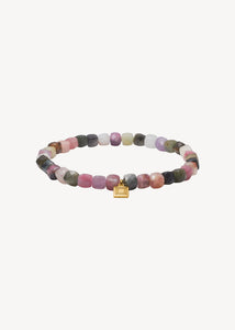 Mono bracelet with Tourmaline - gold plated