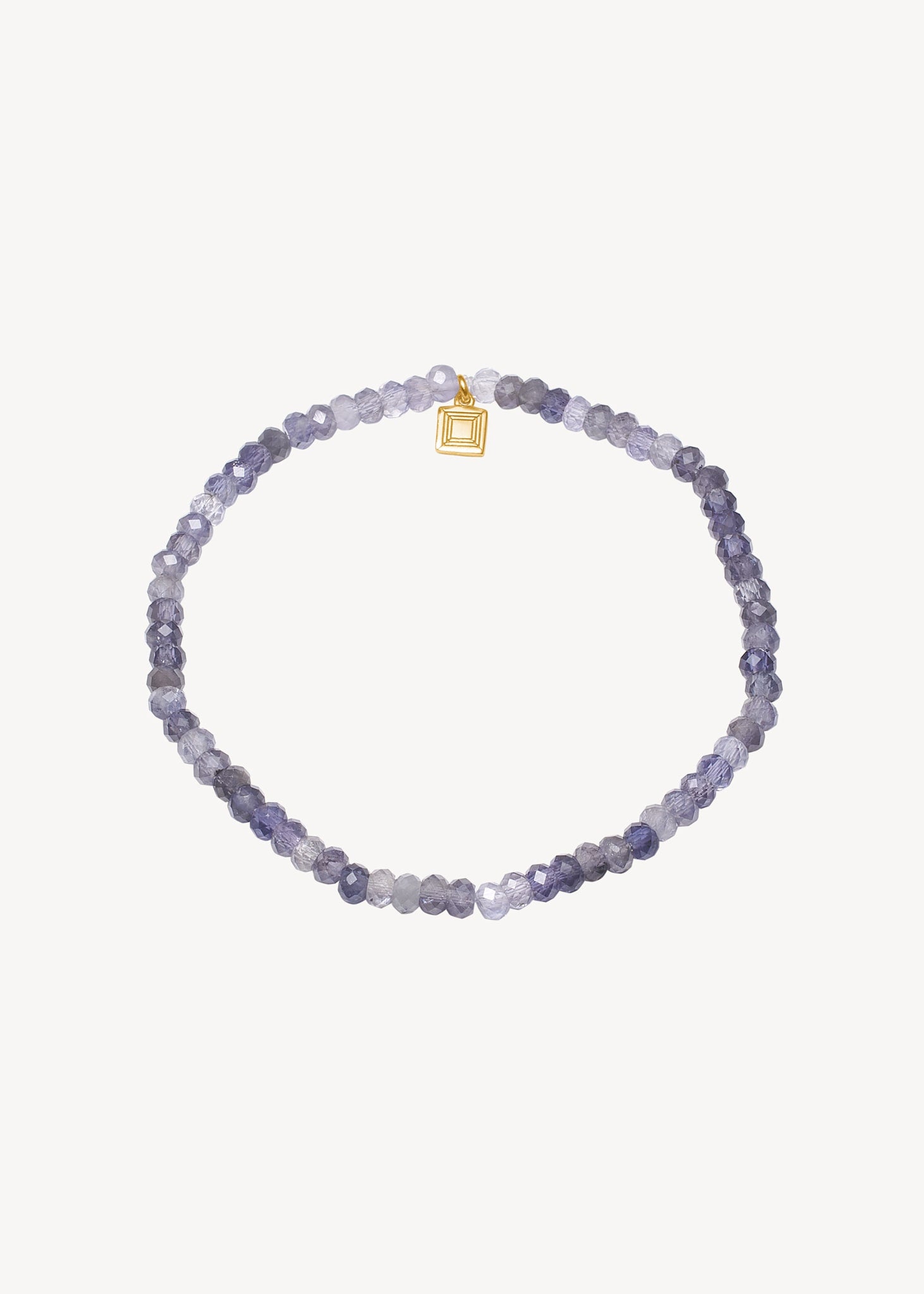 Savannah bracelet with Iolite - gold plated