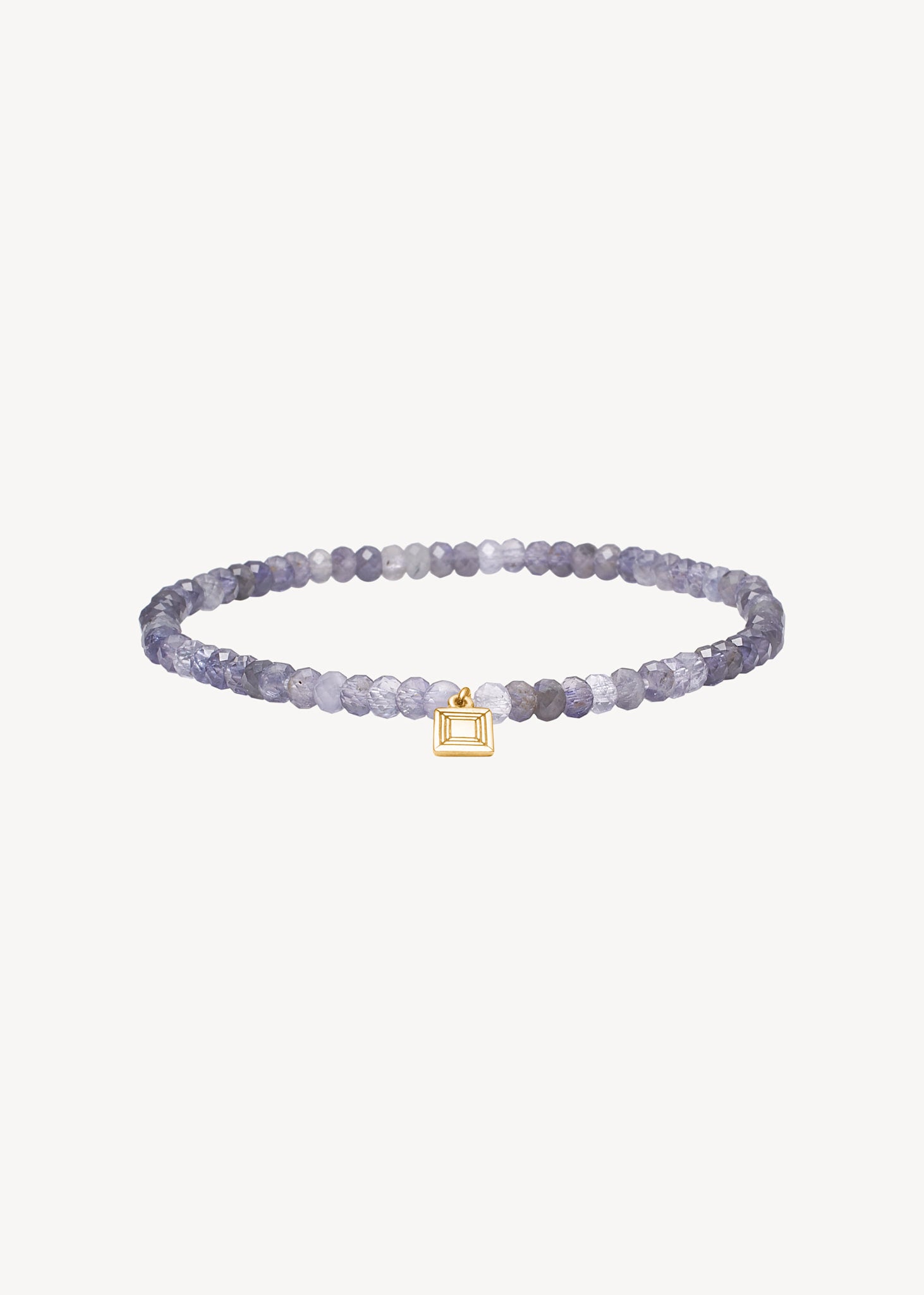 Savannah bracelet with Iolite - gold plated