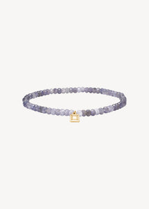 Savannah bracelet with Iolite - gold plated