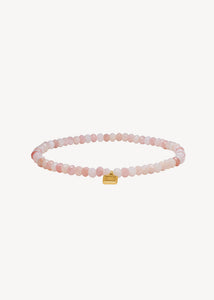 Melee bracelet with Pink Opal - gold plated