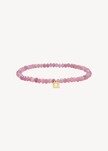 Melee bracelet with Pink Tourmaline - gold plated