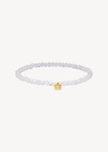 beautiful beaded gemstone bracelet with real rainbow moonstone gemstones that symbolise motherhood and compassion, perfect Mother's day gift and gift for mom under 80 eur