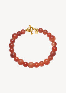 Ines bracelet with Carnelian - gold plated