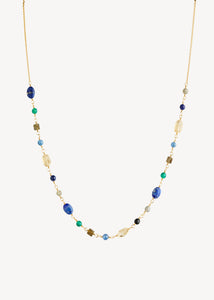 Vanessa chain with gemstones - gold plated