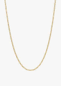 Elegant 1x3 figaro halskæde til vedhæng lavet til mænd og kvinder i guldbelagt sterling sølv fra carré jewellery, perfekt gave til hende under 500 kr