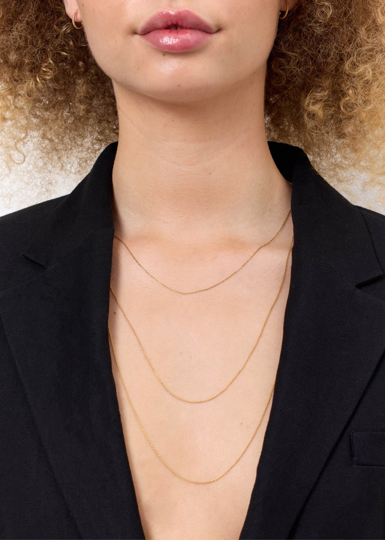 Whisper halskæder i belcher kæder fra carré jewellery i guldbelagt sterling sølv