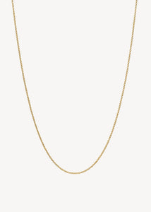 Tynd og enkel whisper halskæde til vedhæng fra carré jewellery i klassisk belcher stil i guldbelagt sterling sølv i 60 cm til mænd og kvinder