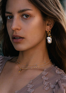 Umi charm with Pearl - gold plated