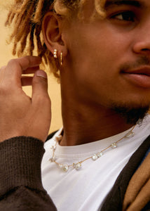 Ines necklace with Keshi Pearl - gold plated