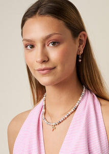 Pearl Jam beaded necklace with Pearl - gold plated