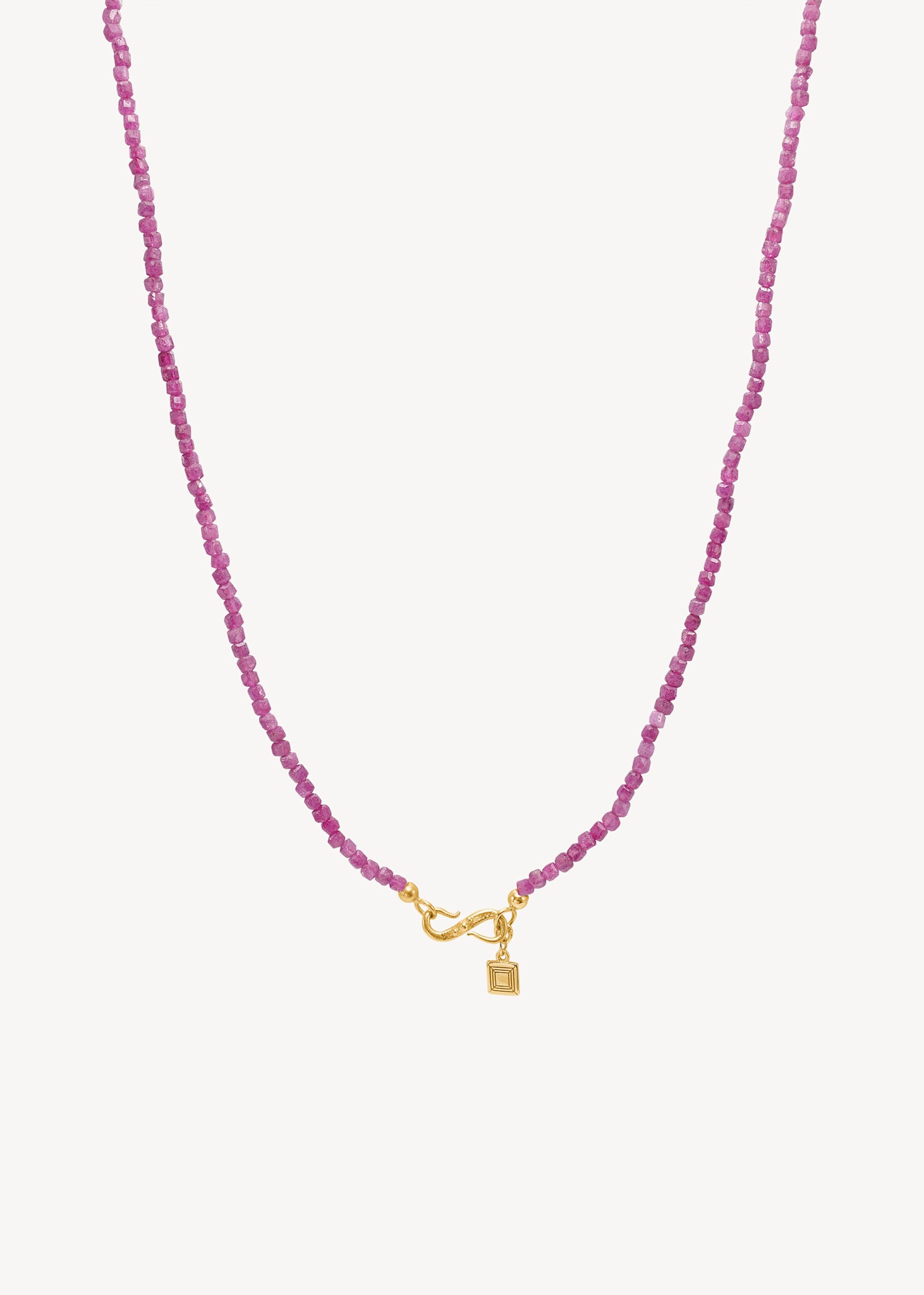 Grace necklace with Ruby - gold plated