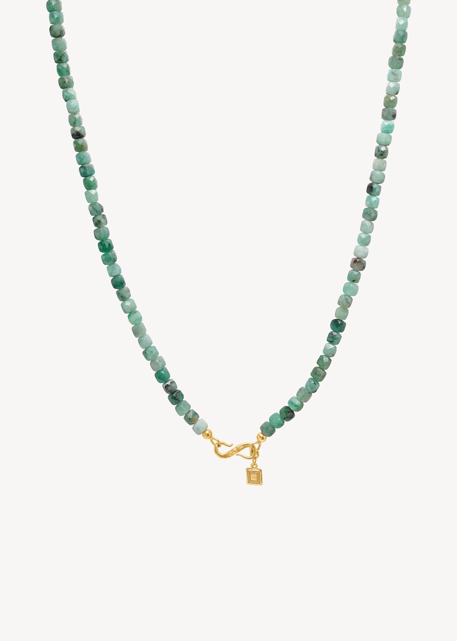 Grace necklace with Emerald - gold plated