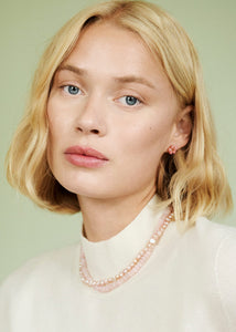 Millie necklace with Rose Quartz - gold plated