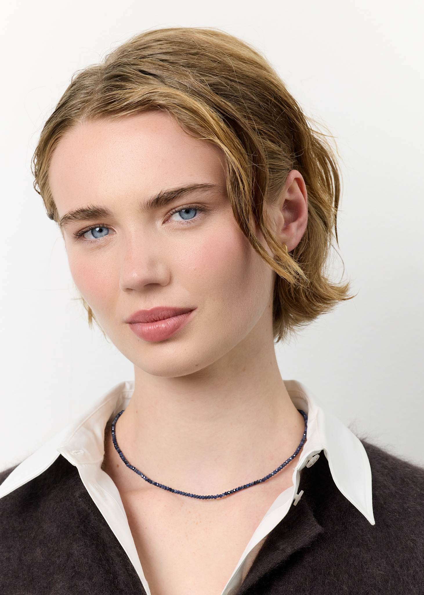 Grace necklace with Sapphire - gold plated