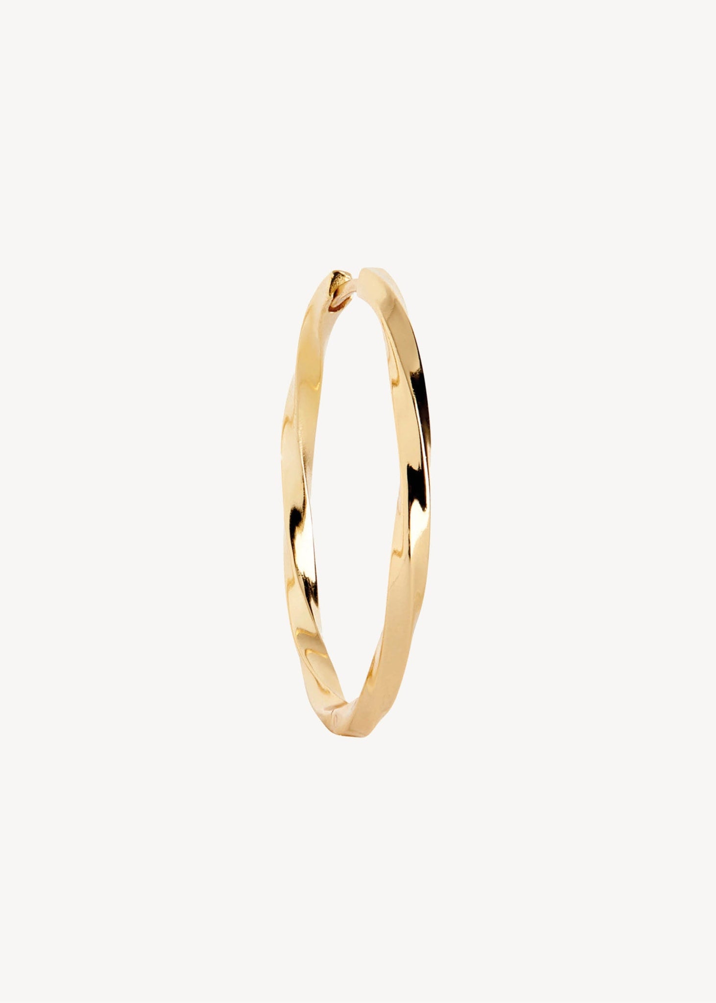 Twist hoop 3,5cm - gold plated