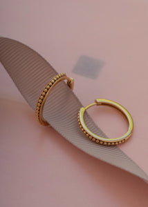Byzantine hoop 2cm - gold plated