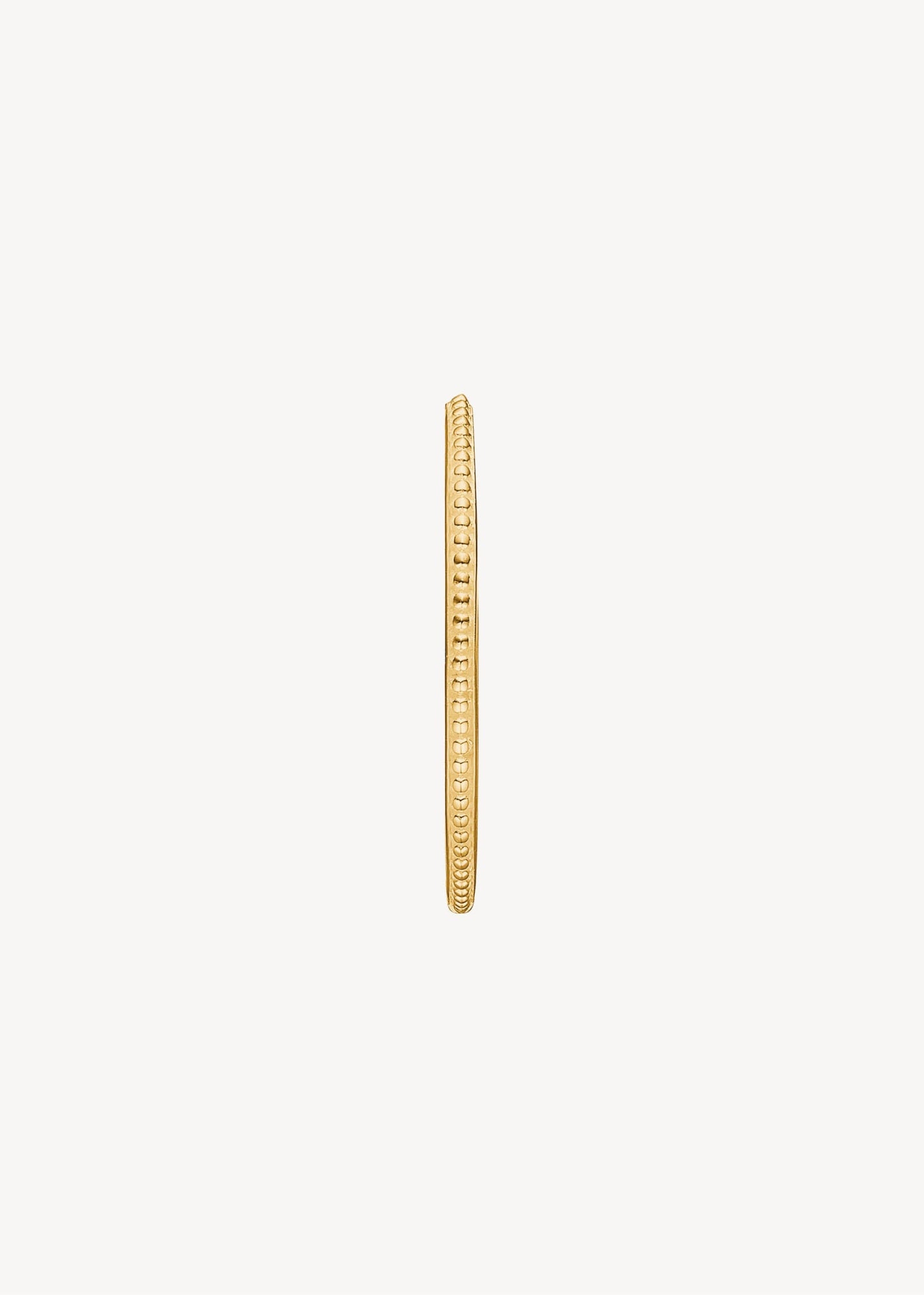 Store hoop øreringe til charms i guldbelagt sterling sølv med antikt inspireret mønster, perfekt gave til hende og gave til konfirmanden 