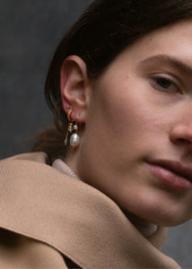 Bibi earrings with Pearl - gold plated