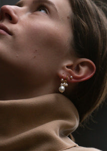 Evie earrings with Pearl - gold plated