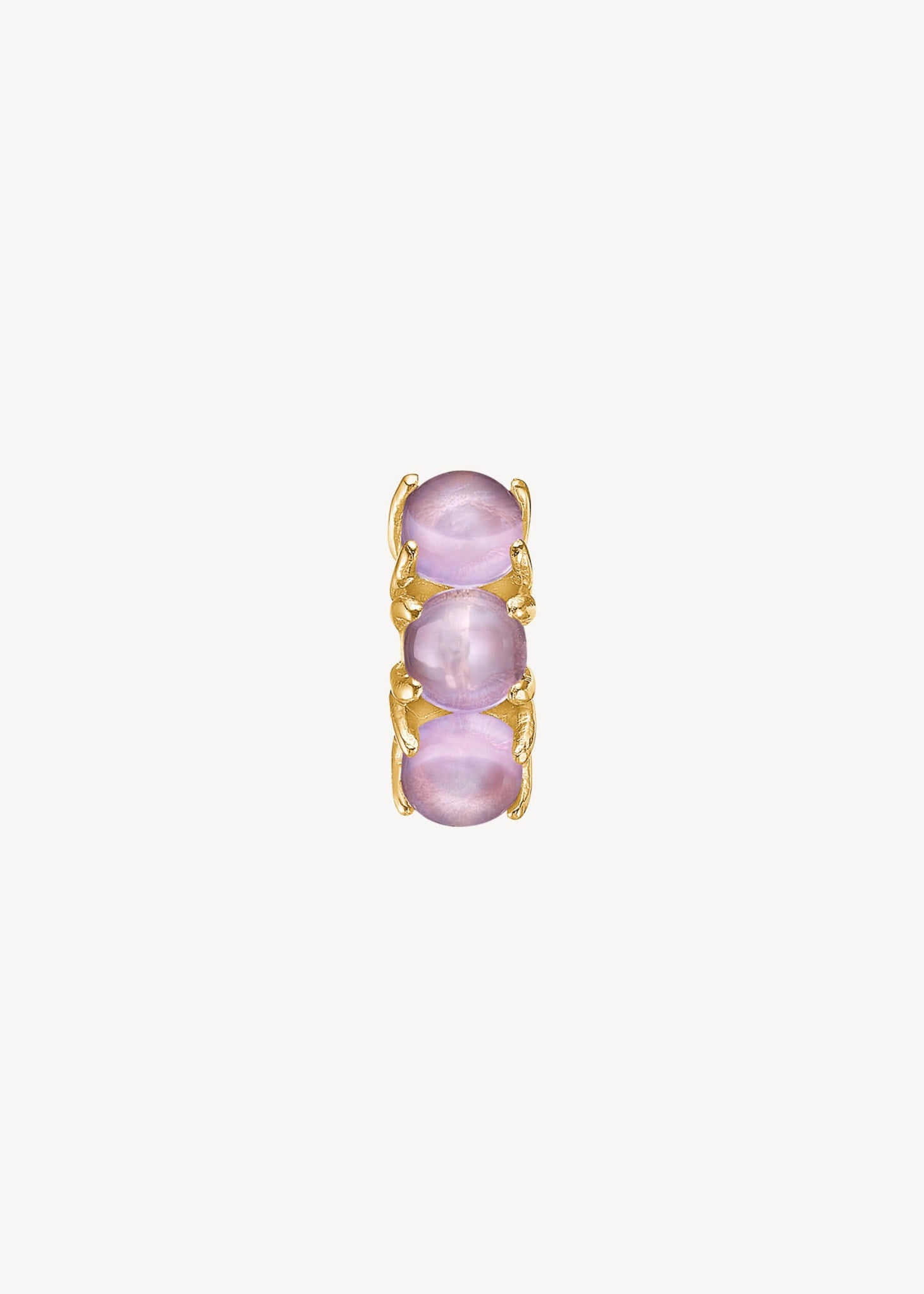 Gem huggie hoops med lilla ametyst ædelsten i guldbelagt sterling sølv, perfekt gem huggie hoop med sten til ham og hende til festen