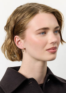 Lillian earrings with Champagne Quartz - gold plated