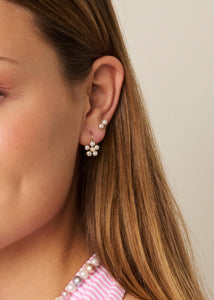 Floret earrings with Pearl - gold plated