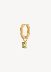 Confidence charm with Peridot - gold plated