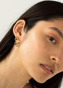 Twist hoop 2cm - gold plated
