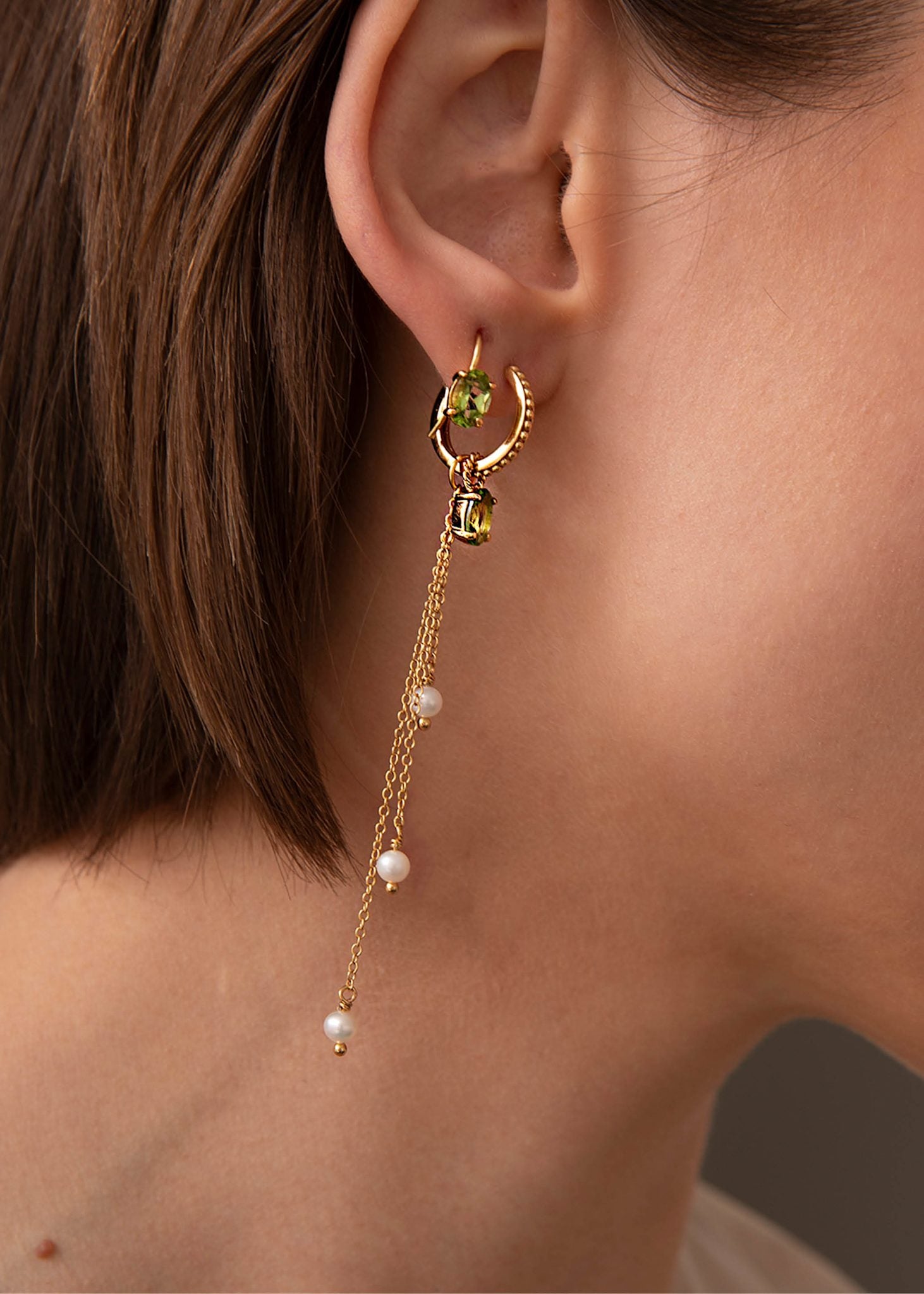 Byzantine hoop 1,5 cm - gold plated