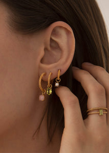 Byzantine hoop 2cm - gold plated
