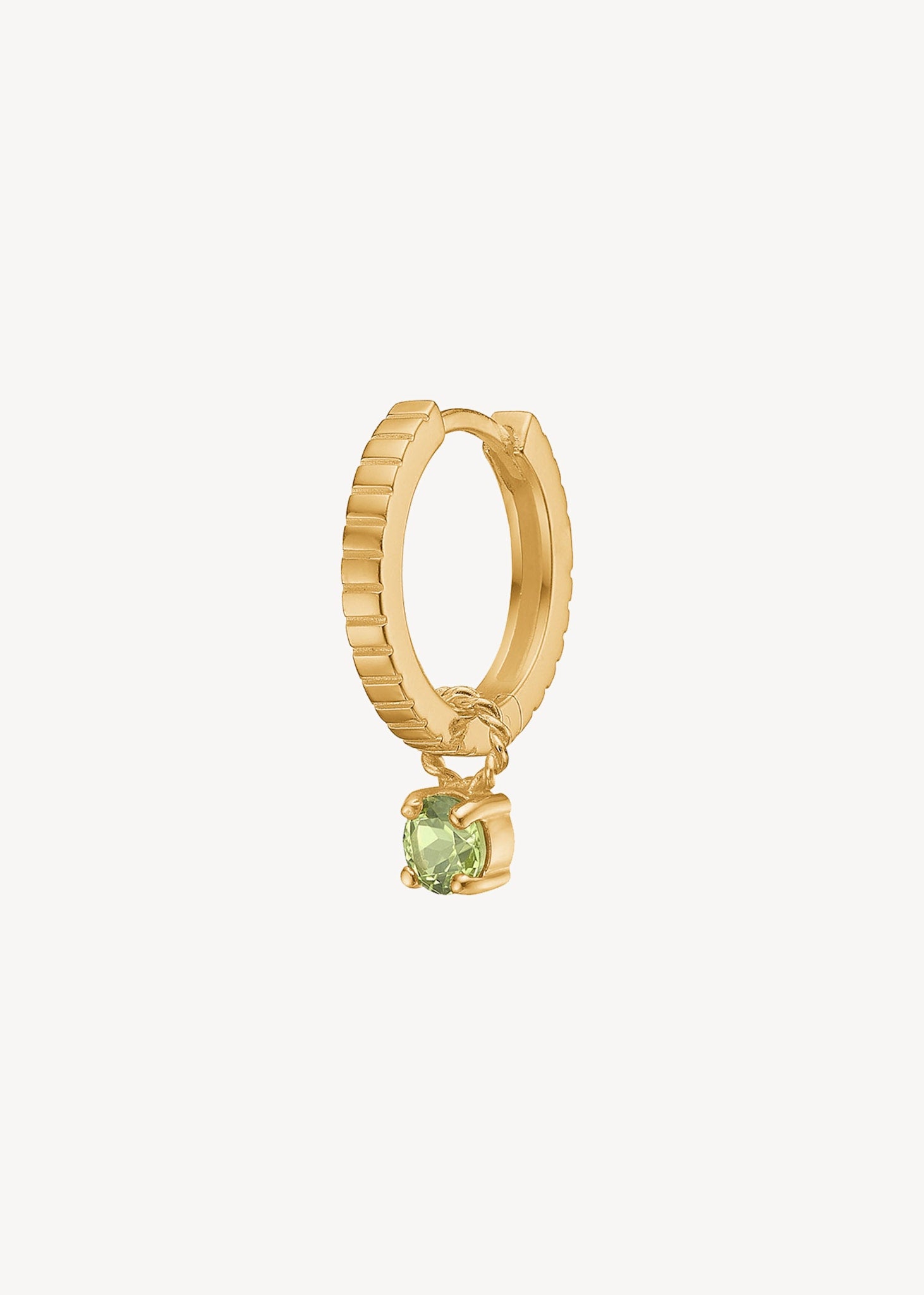 Lulu charm with Peridot 1 pc - gold plated
