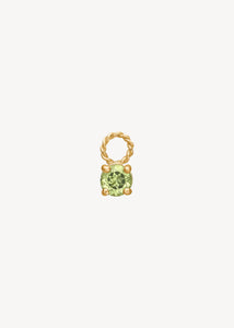Lulu charm with Peridot 1 pc - gold plated