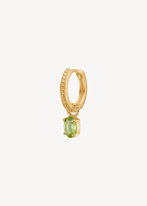 Valentine charm with Peridot - gold plated