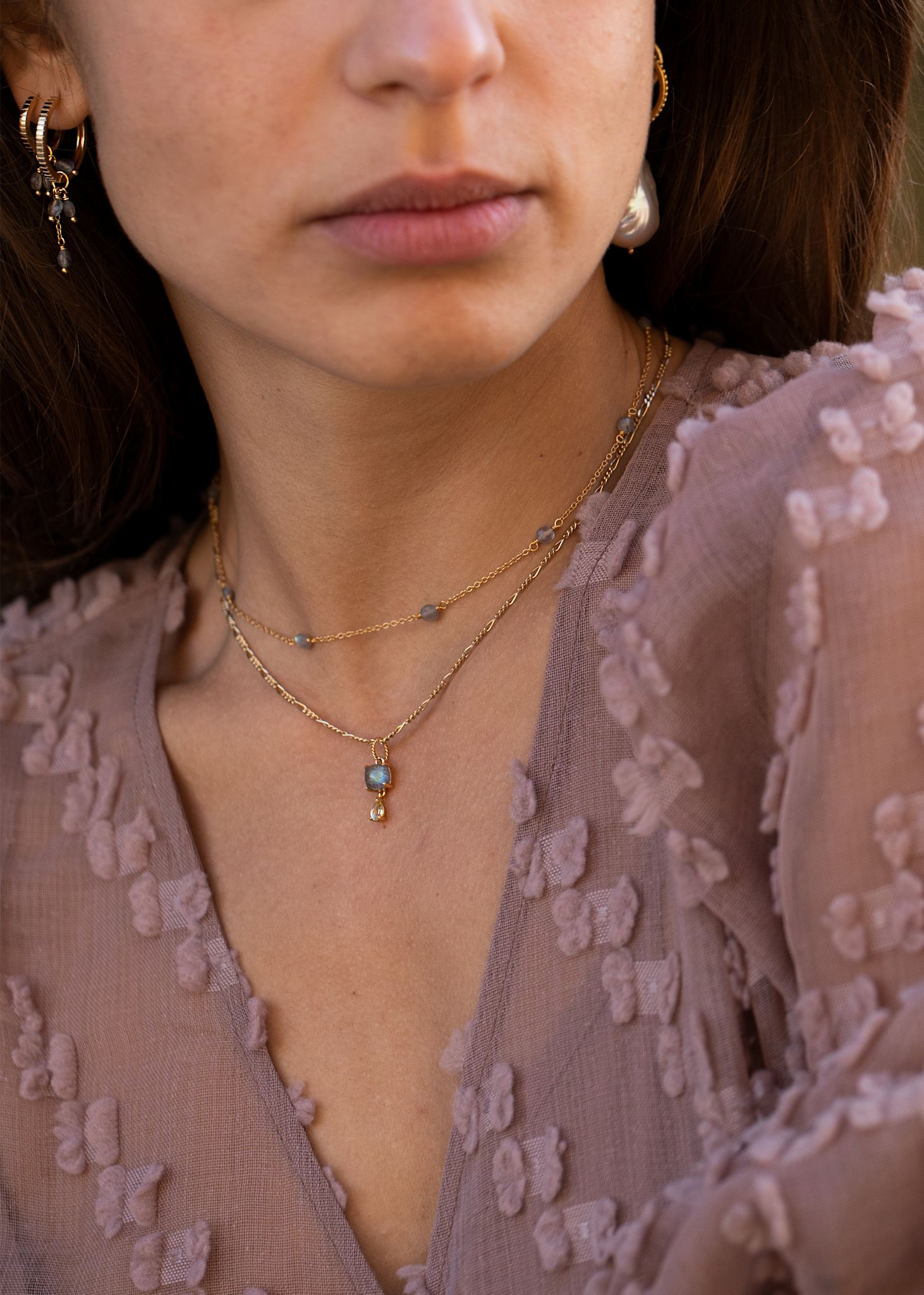 Figaro necklace 42+2cm - gold plated