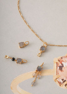 Tara pendant with Labradorite - gold plated