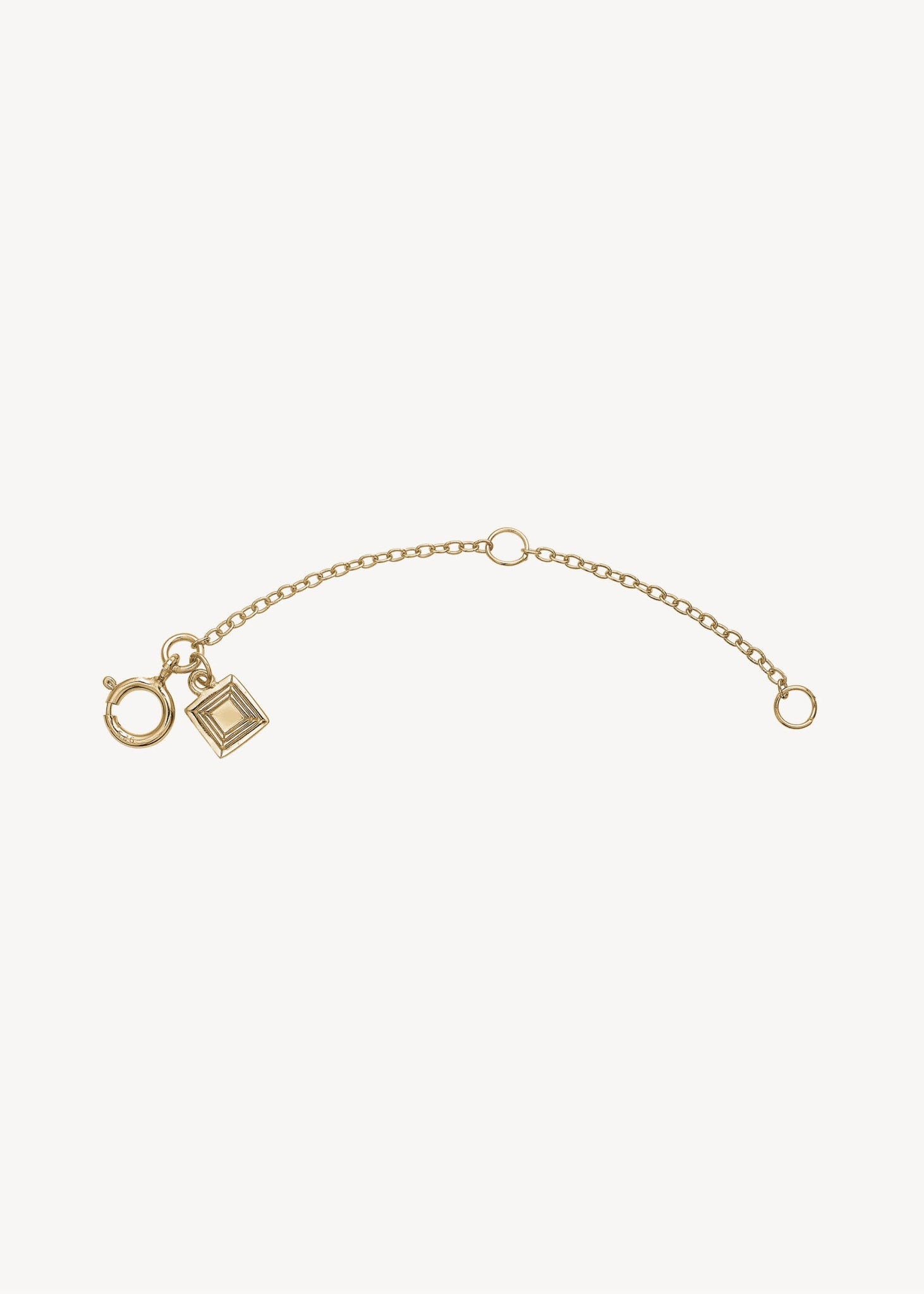 Gold plated adjuster for chains and bracelets